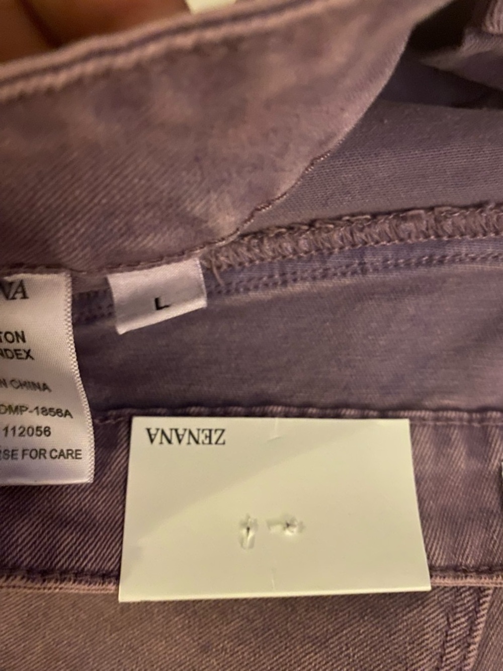 Zenana Outfitters Lavender Wide-Leg Jeans for Women: Size Large - Picture 9 of 9